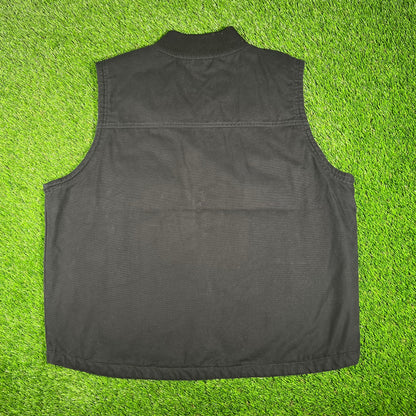 Dickies Spit Fire Black Vest Size XL USED x15870