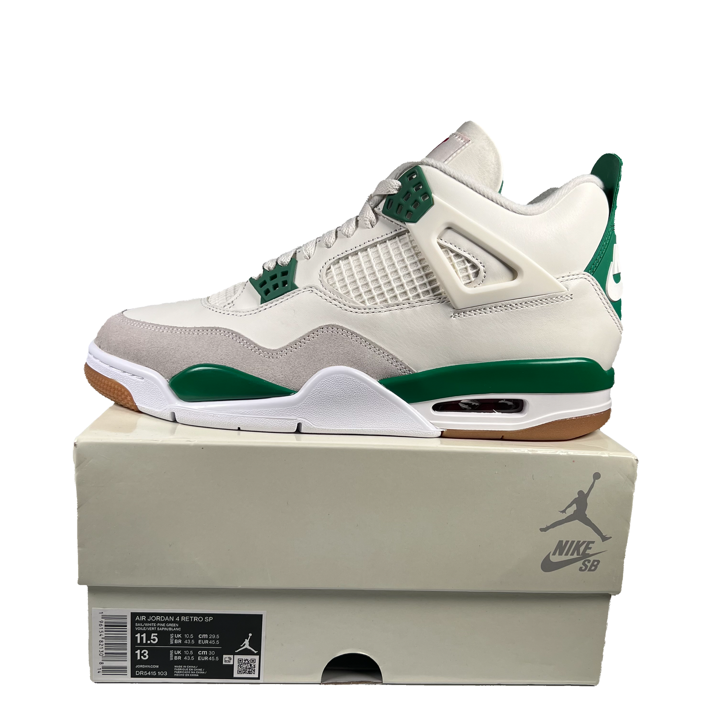 Jordan 4 SB Pine Green (2023) Size 11.5 NEW s19375