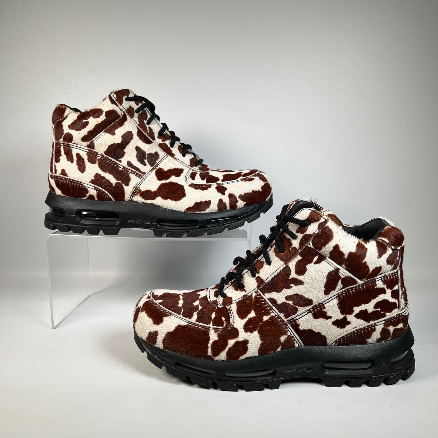 Nike Air Max Goadome Sail Caco Wow Cow Print Pony Hair (2025) Size 9.5 USED s22073