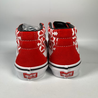 Vans Skate Grosso Mid Supreme Monogram S Logo Red (2021) Size 9 NEW s20228