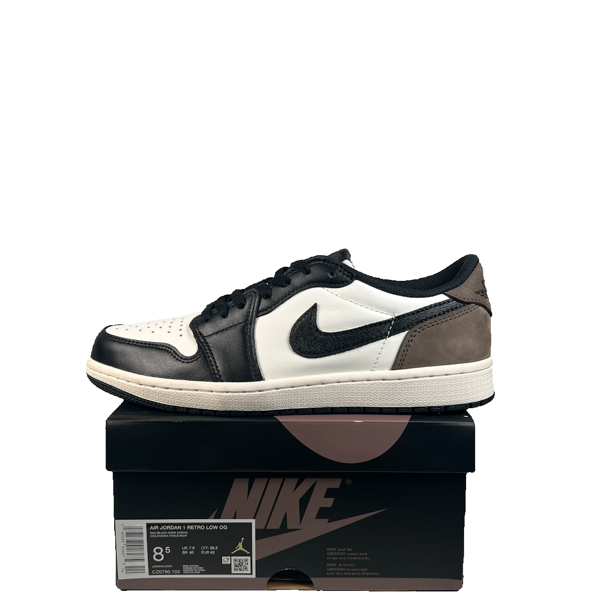 Jordan 1 Low Mocha (2024) Size 8.5 USED s23036