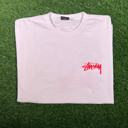 Stussy White Skate Tough You Little Boys Tee Size XL USED x15851