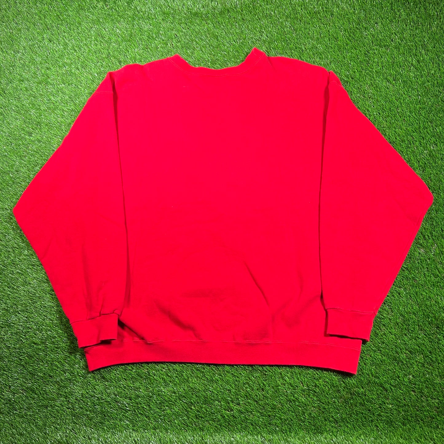 1990s Nike Red/Red Crewneck Size XL USED v18719