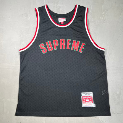 Supreme Mitchell & Ness Basketball Jersey Black (2021) Size XL USED x18385