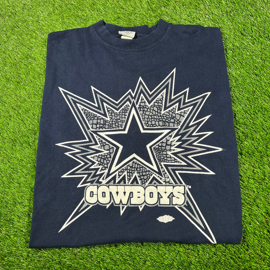 1990s Dallas Cowboys zbz Tag Navy Blue Longsleeve Size XL USED v16954