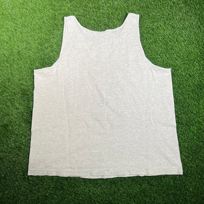 1999 San Antonio Spurs Champs Grey Tank Top Size XL USED v17815