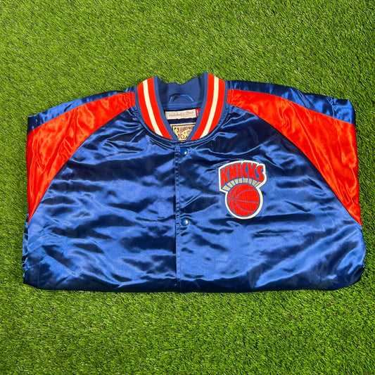 New York Knicks Mitchell & Ness Satin Jacket Size XXL NEW v17098