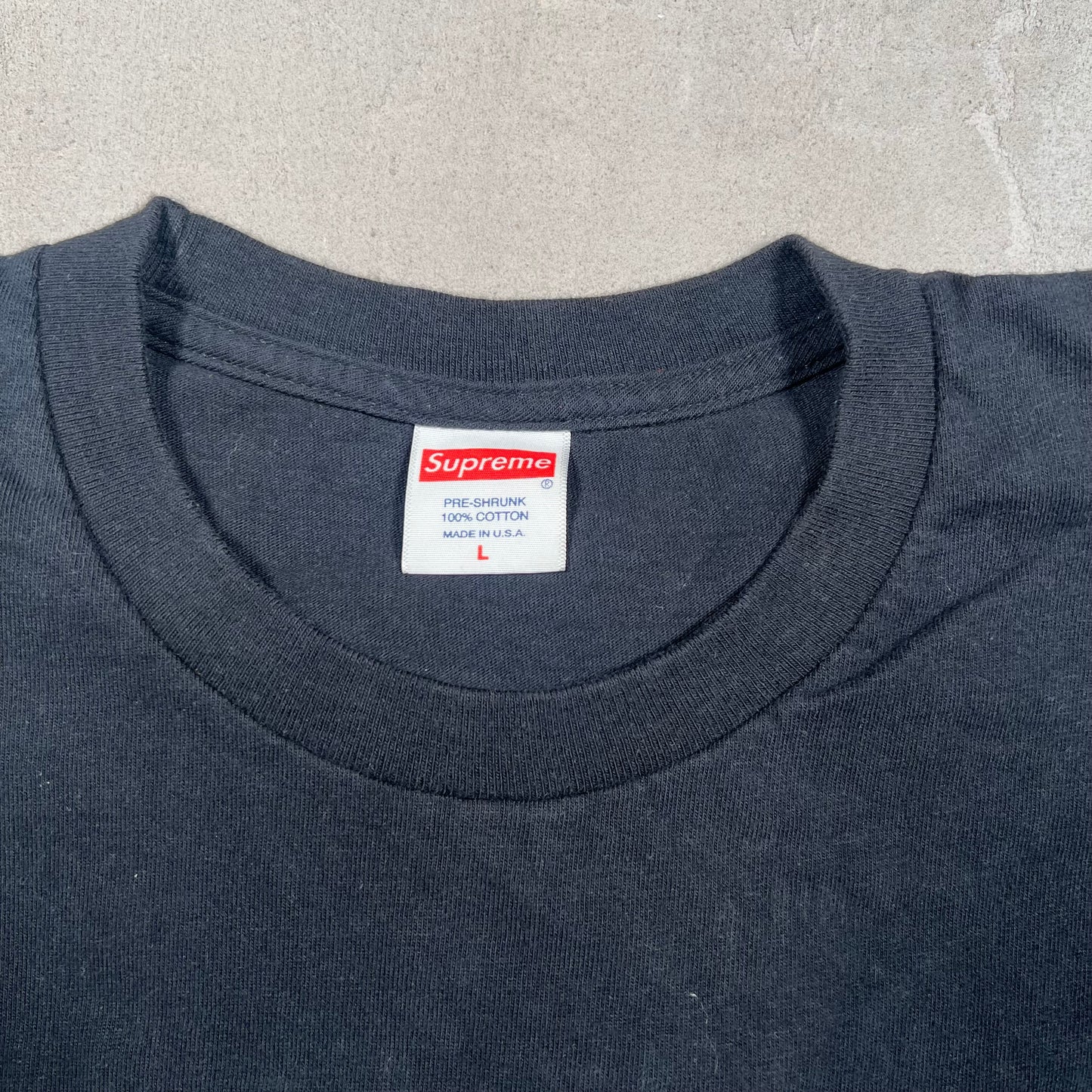 Supreme Mum and Dad Black Tee Size Large USED x17371