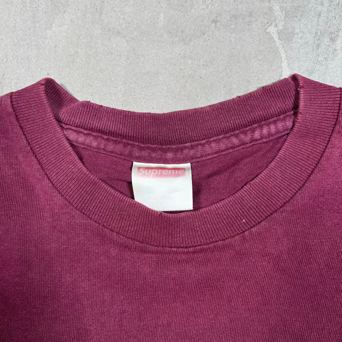 Supreme Gucci Box Logo Tee Burgundy (2000) Size Large USED x18596