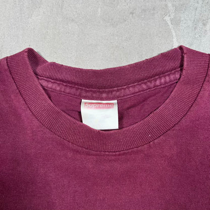 Supreme Gucci Box Logo Tee Burgundy (2000) Size Large USED x18596
