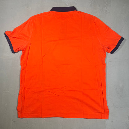 Y2K Polo Country Ralph Lauren Terrain Climbing Polo Orange Size Large USED v19010