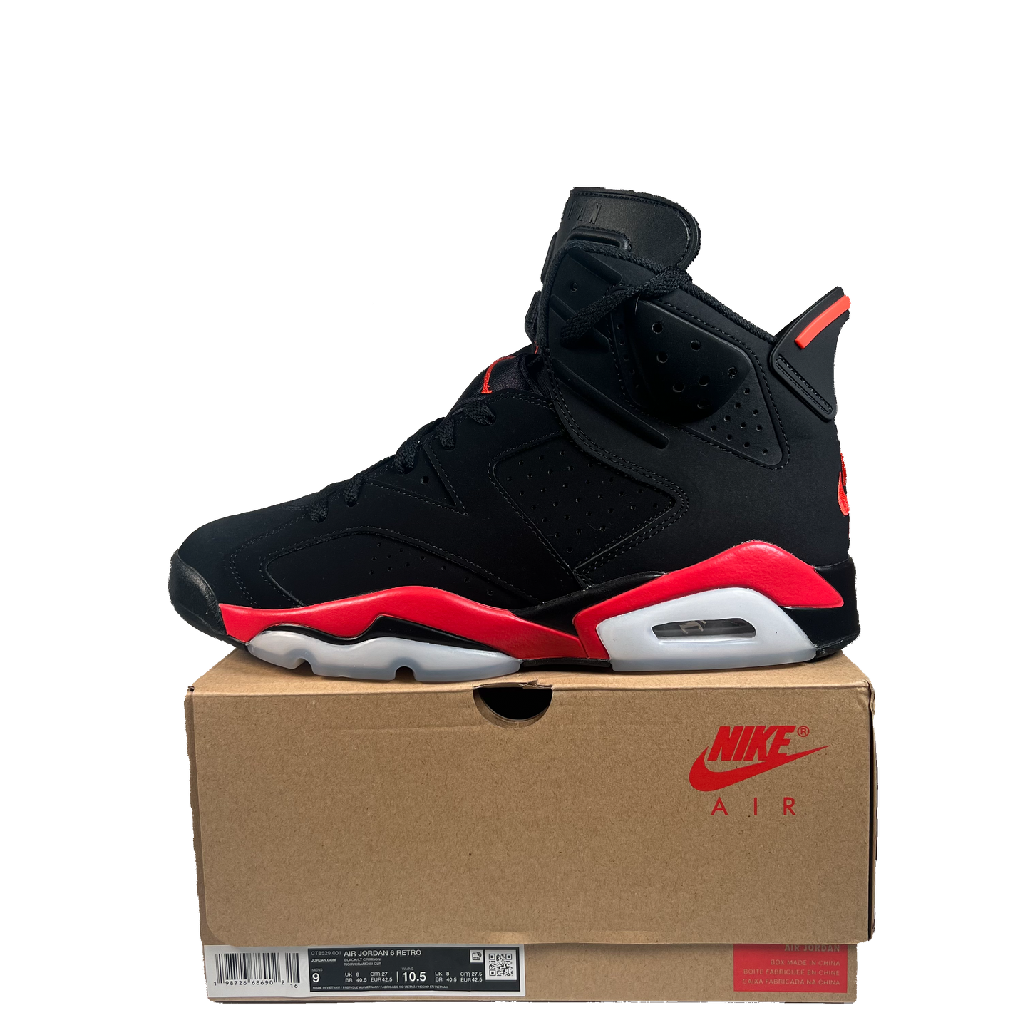 Jordan 6 Infrared Salesman (2026) Size 9 USED s22189