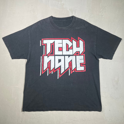 Y2K Tech N9ne Strange Music Black Tee Size XL USED v17648