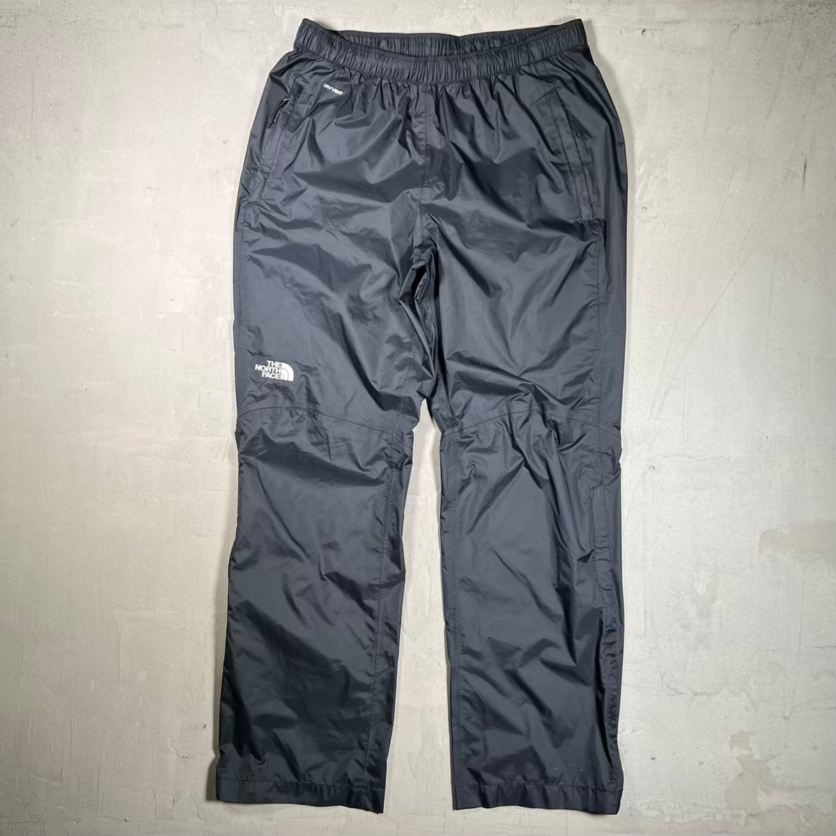 North Face Dryvent Lightweight Black Windbreaker Pants Size Large USED v20335