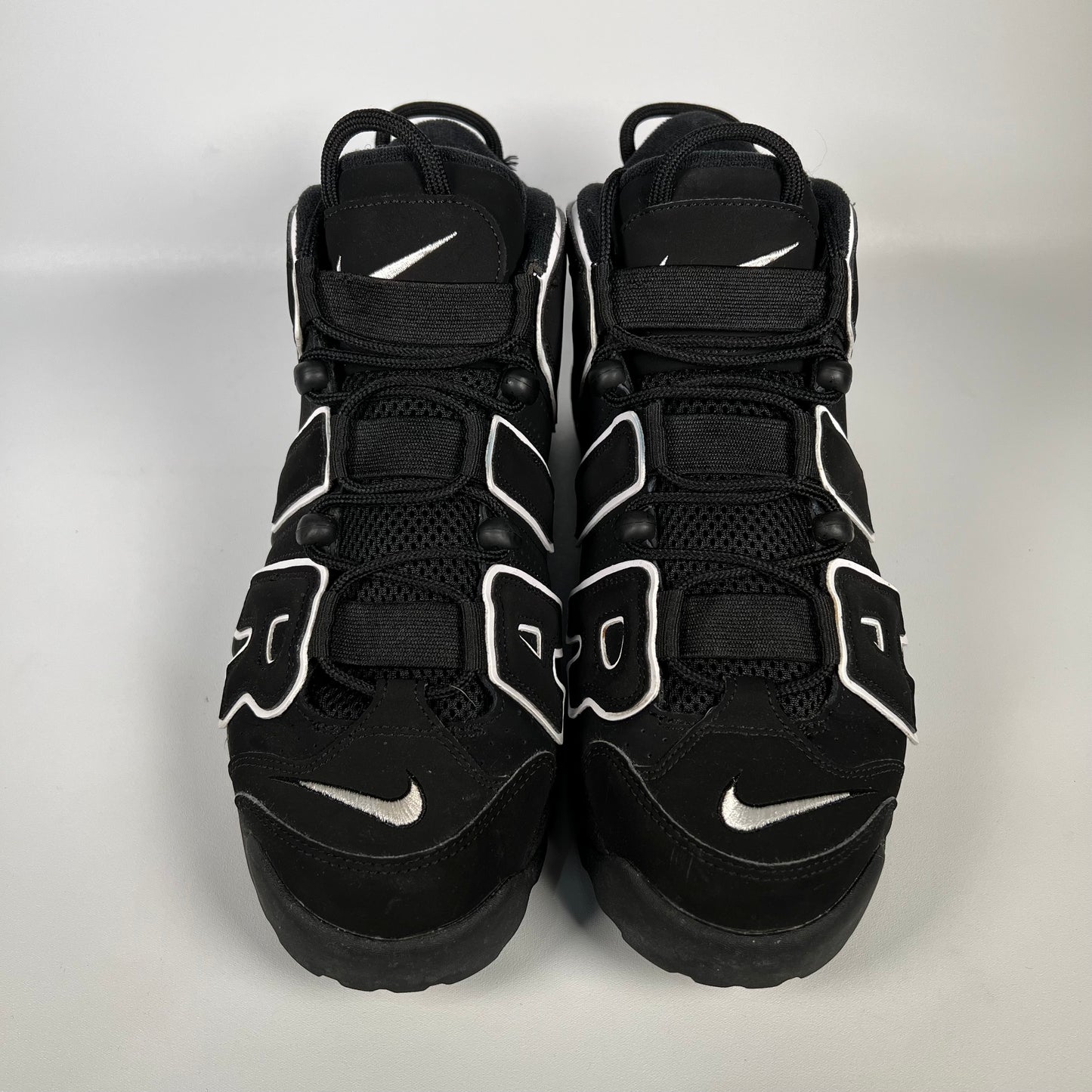 Nike Air More Uptempo Black White (2016) Size 10 USED s17872