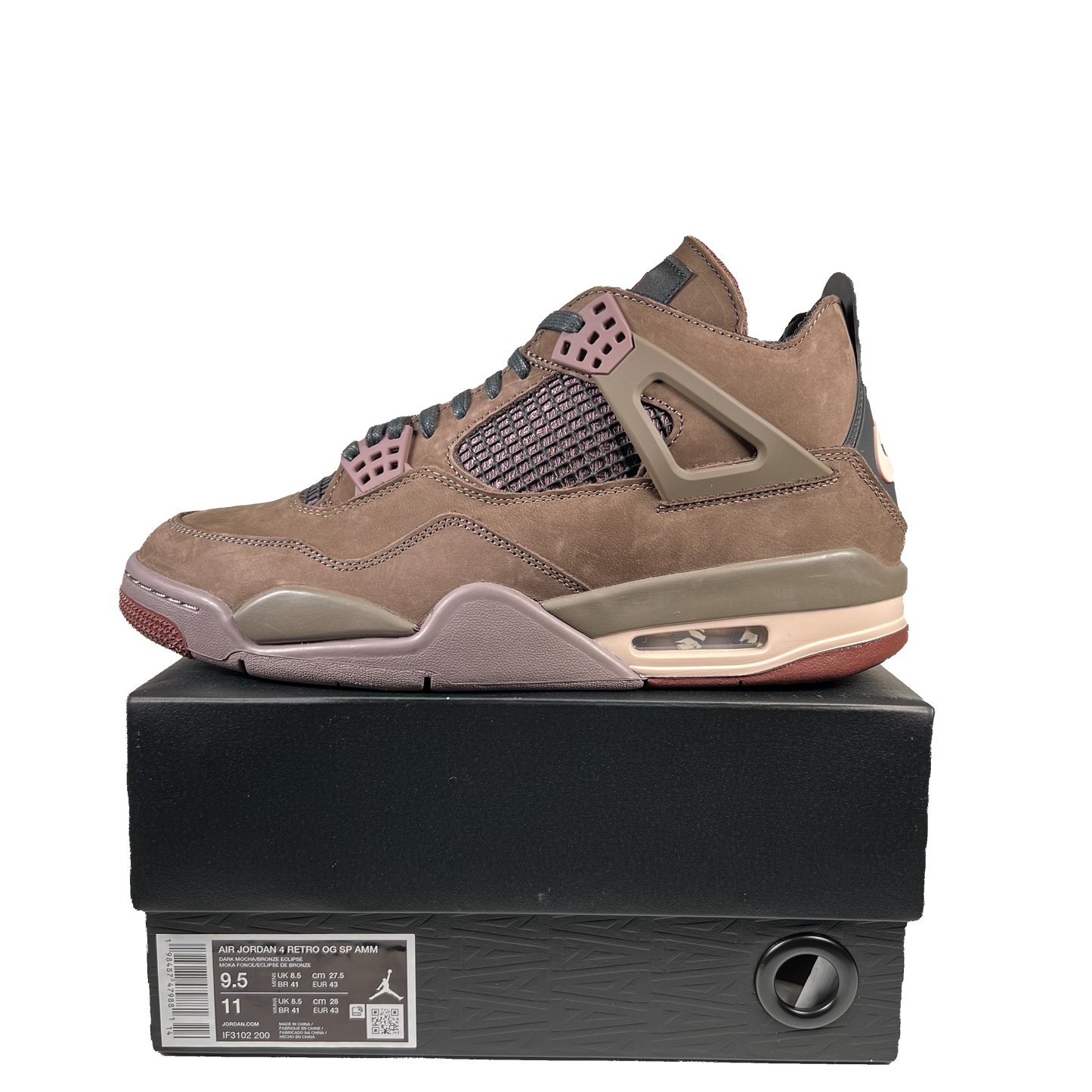 Jordan 4 A Ma Maniere Dark Mocha (2025) Size 9.5 NEW s20242