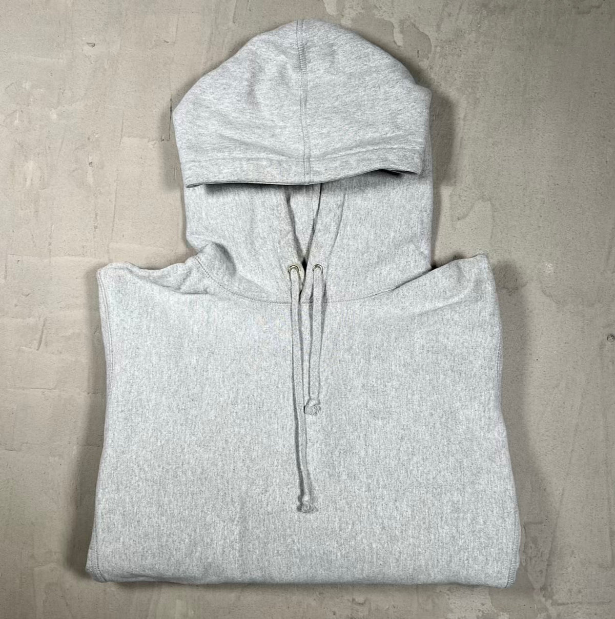 Supreme Small Box Logo Grey on Grey Hoodie Size Medium USED x18498