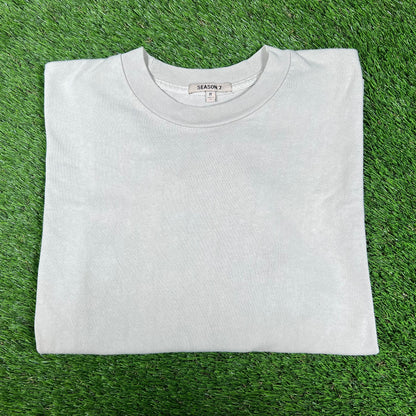Yeezy Season 7 Plain Blank Cream Longsleeve Size Medium USED x14386