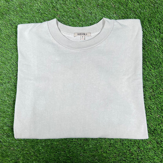 Yeezy Season 7 Plain Blank Cream Longsleeve Size Medium USED x14386