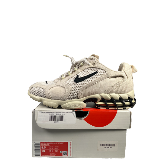 Nike air zoom spiridon cage 2 stussy fossil Size 8.5 USED s11781