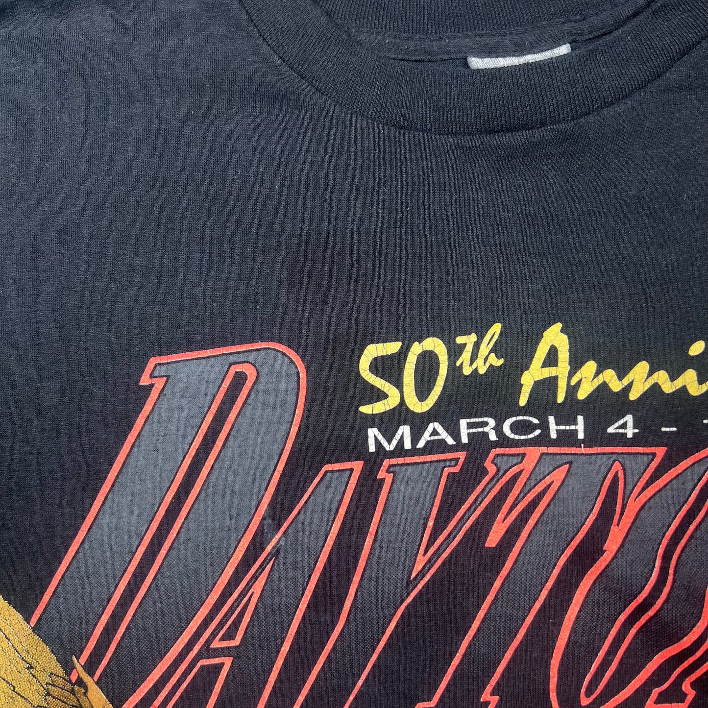1991 Harkey Davidson Black 50th Anniversay Daytona Tee Size XXL USED v16845
