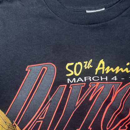 1991 Harkey Davidson Black 50th Anniversay Daytona Tee Size XXL USED v16845