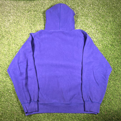Supreme Collegiate Acronym Dark Royal Hoodie Size XL USED x15871