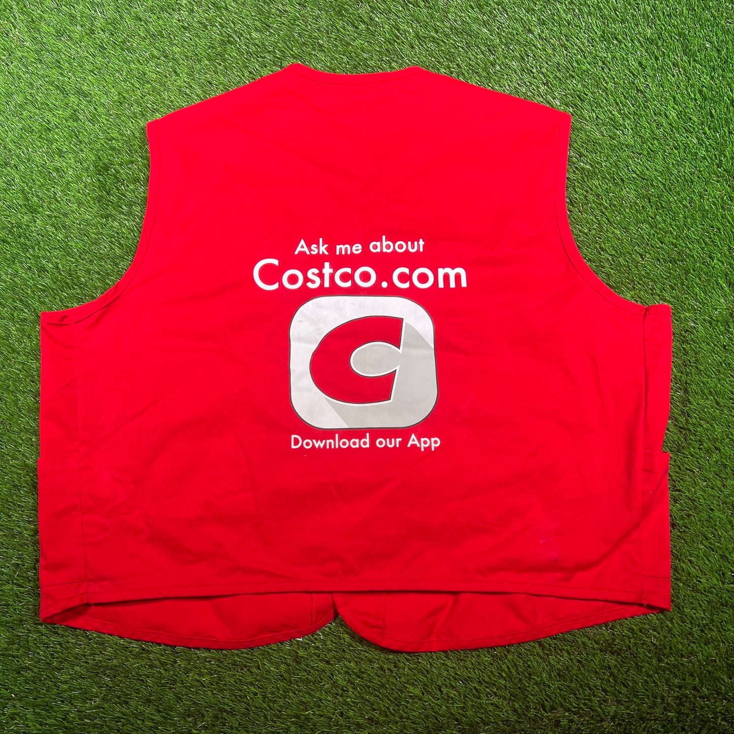Costco Wholesale Employee Red Vest Size XXL USED v17869