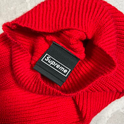 Supreme New Era Box Logo Balaclava Red (2021) USED x18789