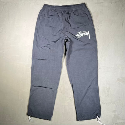 Stussy Nike Grey Nylon Track Pants Size Medium USED x18817