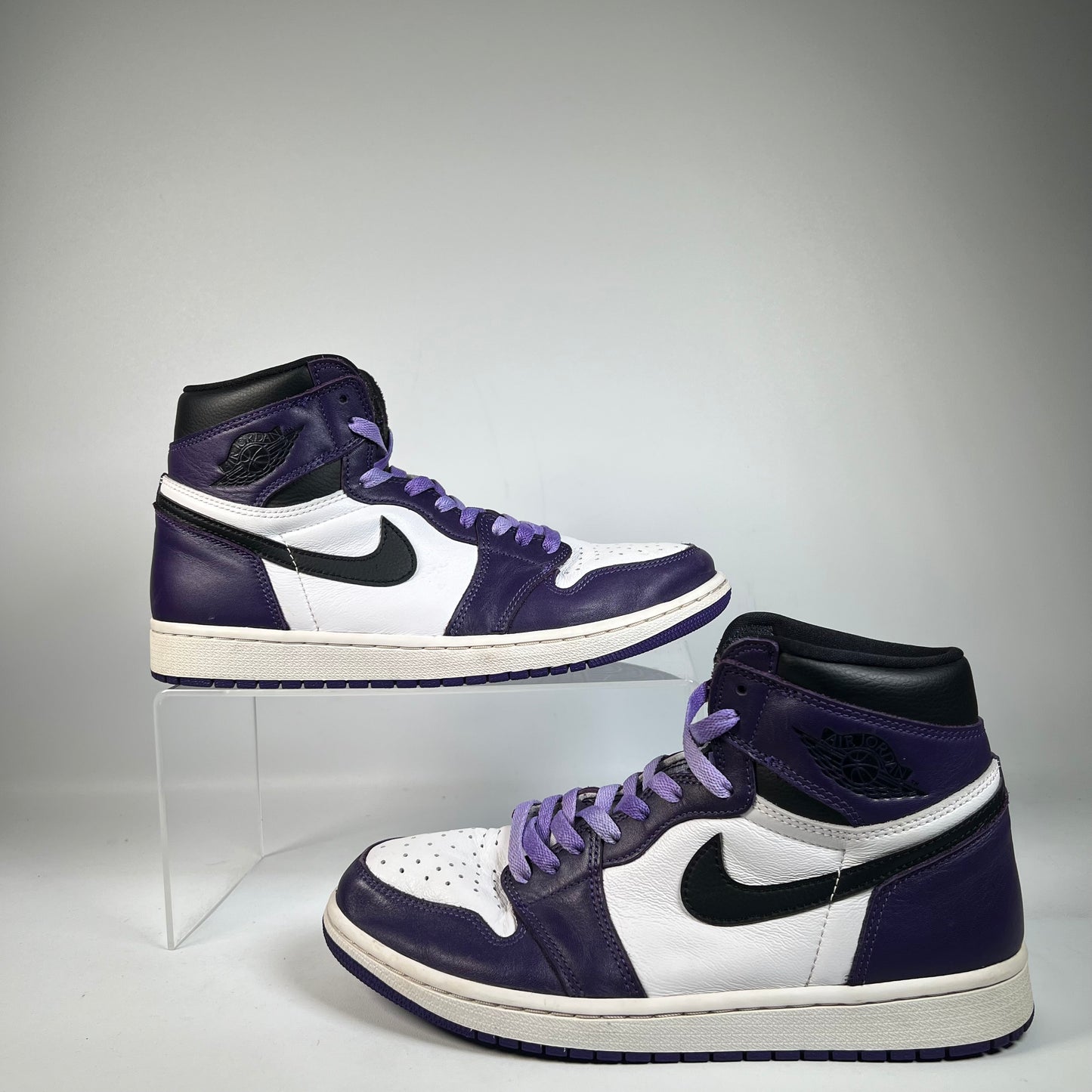 Jordan 1 High Court Purple White (2020) Size 9.5 USED s21186