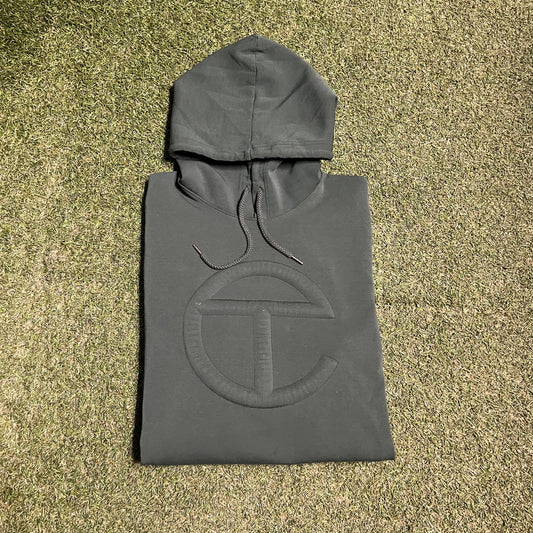 Telfar Monochromatic Green Logo Hoodie Size XL USED x13263