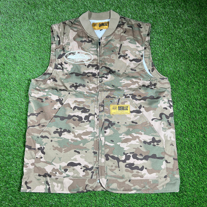 Corteiz Guerillaz Camo Vest Size XL USED x145486