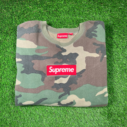 Supreme Camo Box Logo (2015) Crewneck Size XL USED x16680