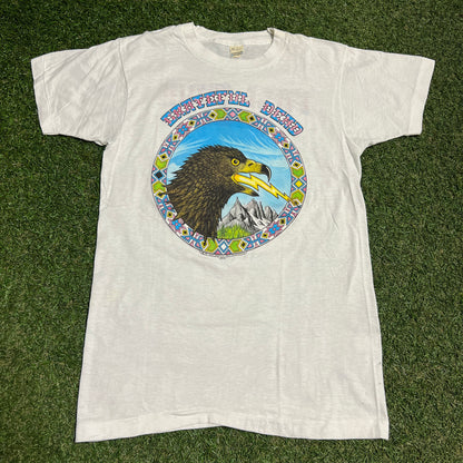 1984 Grateful Dead David Lundquist Eagle Eye White Tee Size Medium USED v16417