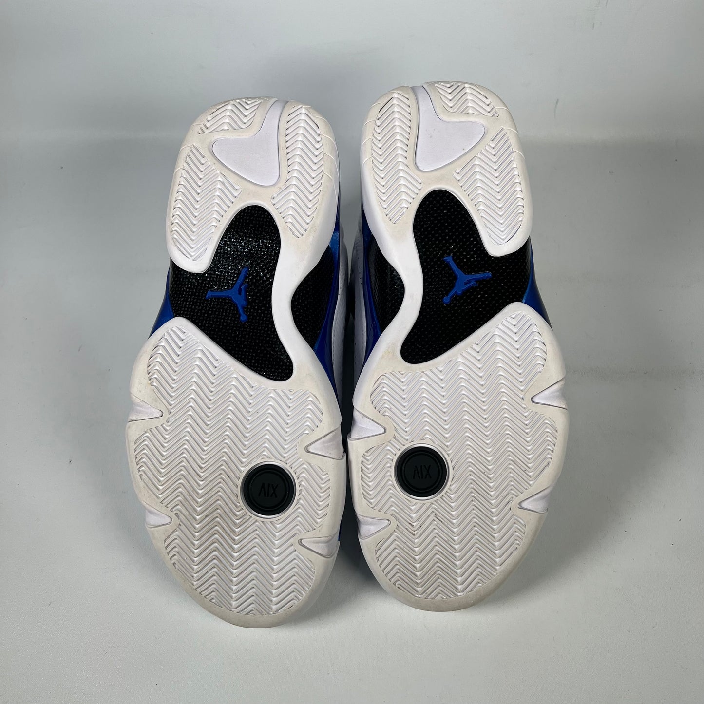 Jordan 14 White Hyper Royal (2020) Size 9 USED s20891