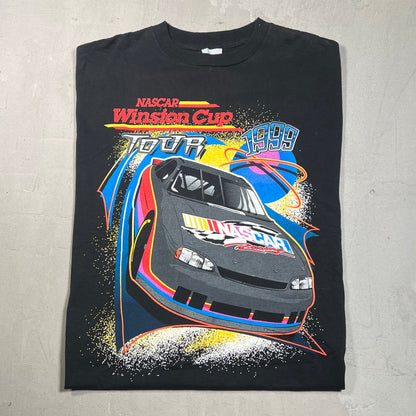 1999 Nascar Winston Cup Tour Racing Black Tee Size Large USED v15864