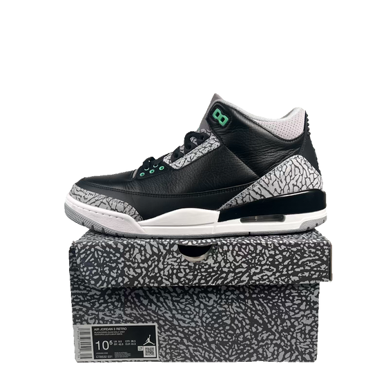 Jordan 3 Green Glow (2023) Size 10.5 USED s23799