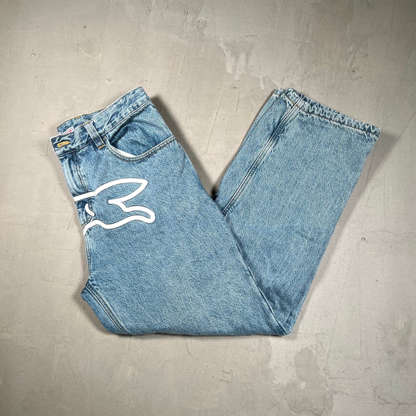 Ice Cream Running Dog Lightwiash Jeans Size 32 USED x17520