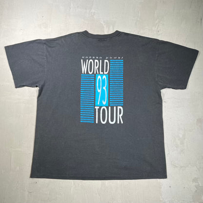 1993 Petra Unseen Power World Tour Black Tee Size XL USED v20100