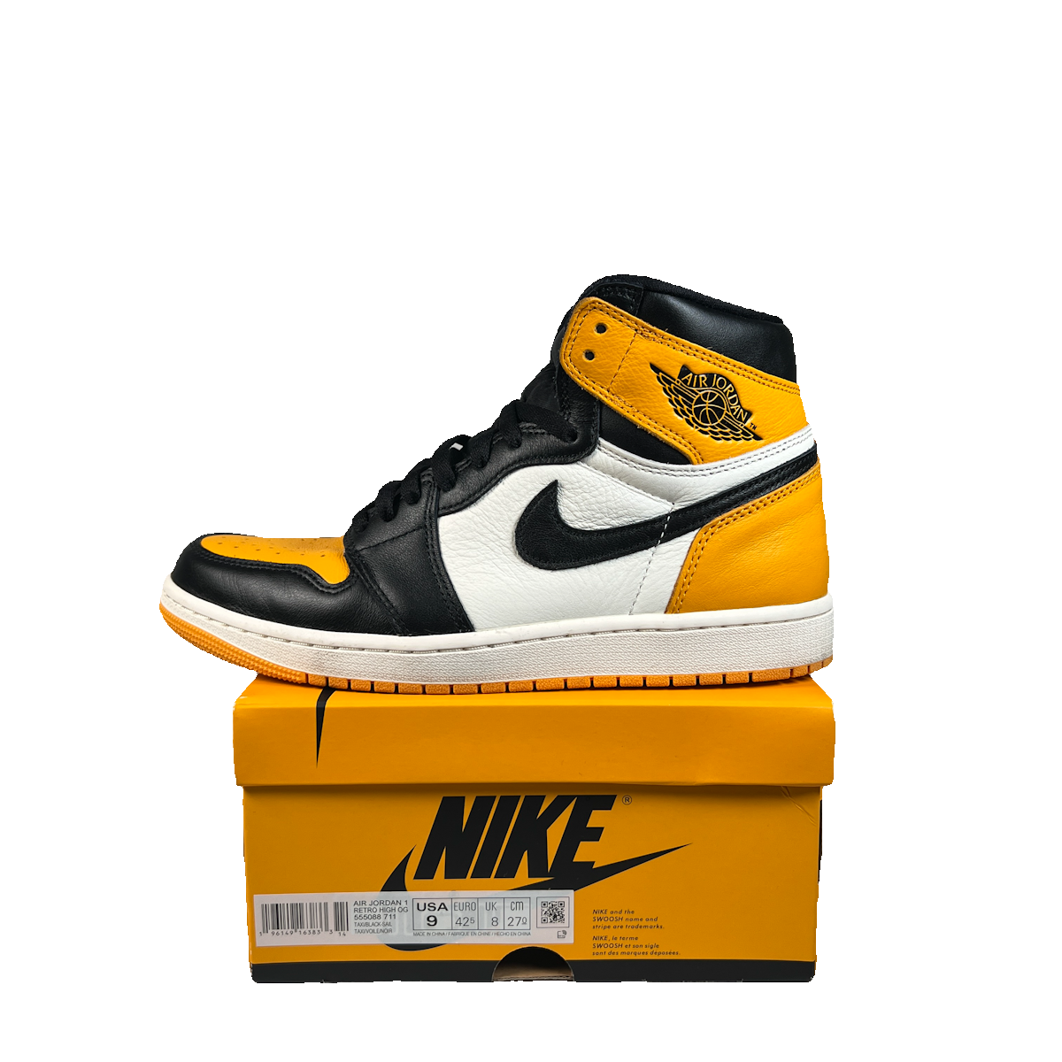 Jordan 1 High Taxi (2022) Size 9 USED s23047