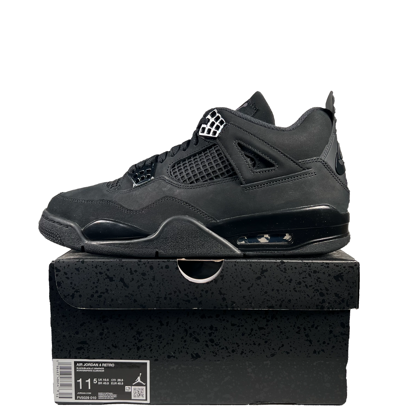 Jordan 4 Black Cat (2025) Size 11.5 NEW s19703