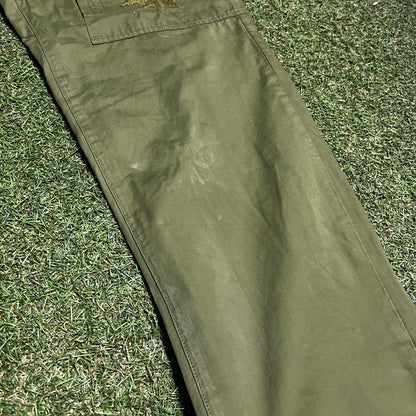 Billionaire Boys Club BBC Shooting Star Green Cargo Pants Size 36 USED X14286