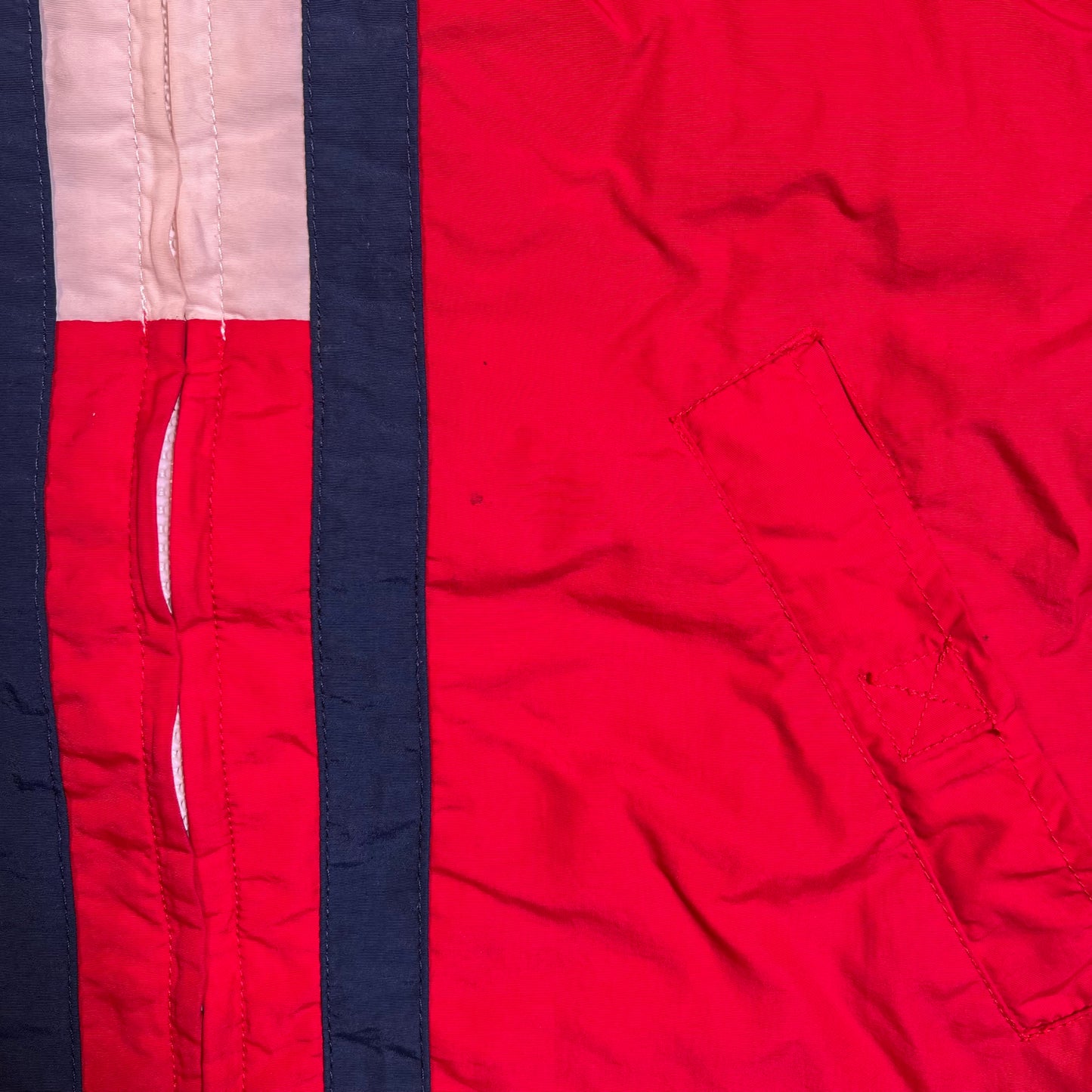 1990s Tommy Hilfiger Red Lightweight ZIp Up Jacket Size Medium USED v1885