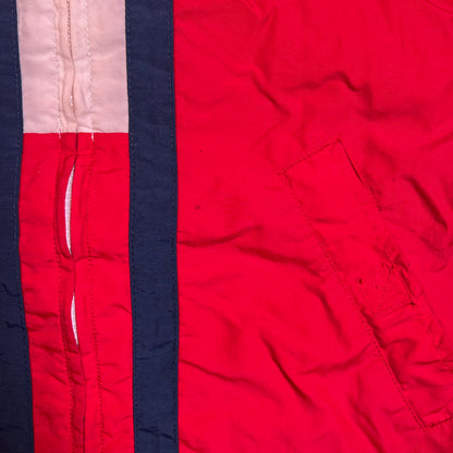 1990s Tommy Hilfiger Red Lightweight ZIp Up Jacket Size Medium USED v1885