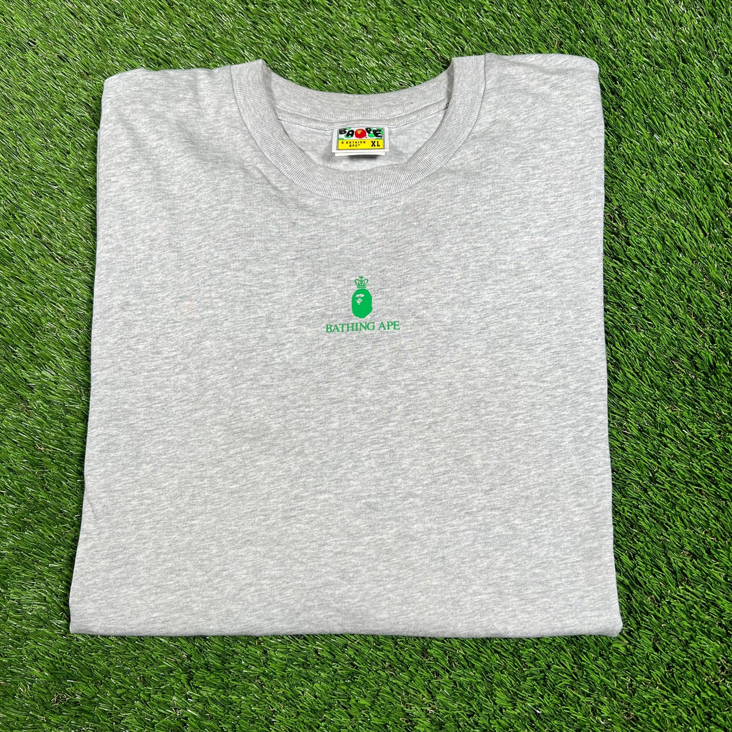 Bape World Gone Mad Tee Grey Size XL USED X14481