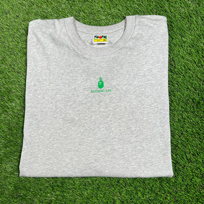 Bape World Gone Mad Tee Grey Size XL USED X14481
