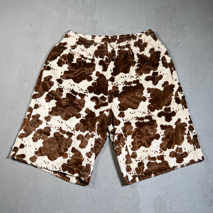 Supreme Faux Fur Cow Print Shorts Size Small USED x17611