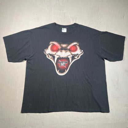 1998 Stone Cold Rattlesnake "Don't Trust Anybody" Black Tee Size XXL USED v19395