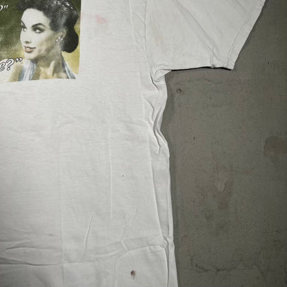 1997 Mind if I Smoke Care If I Die White Tee Size XL USED v20057